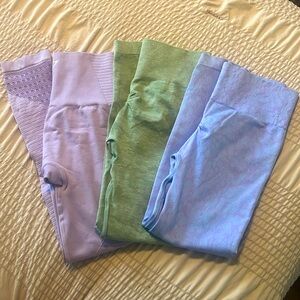 GYMSHARK LOT three pairs of leggings